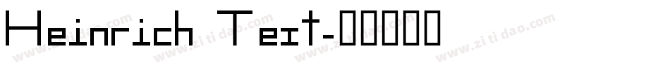 Heinrich Text字体转换